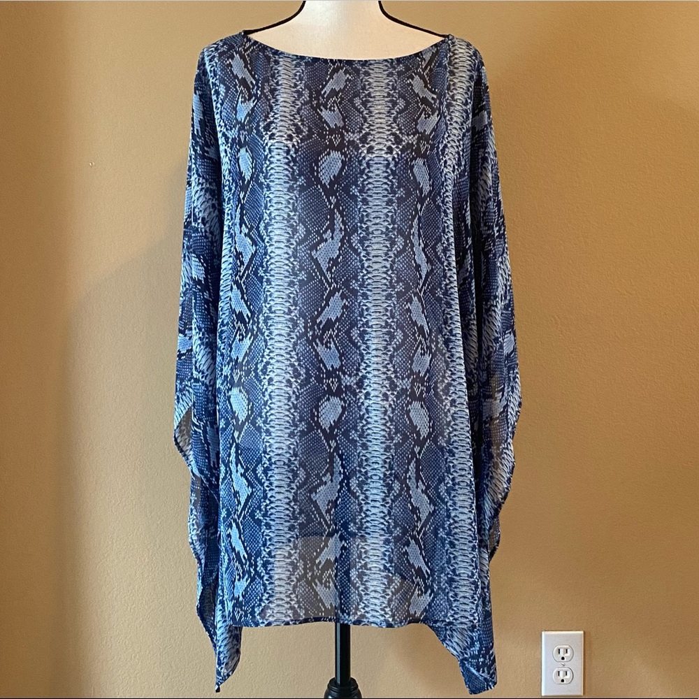 Vince Camuto Snakeskin Print Swimsuit Coverup